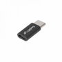 Lanberg AD-UC-UM-02 Adaptador USB tipo C macho a Micro USB hembra negro